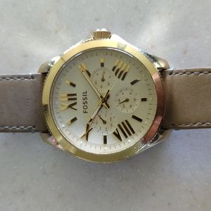 Fossil Cecille yellow gold watch